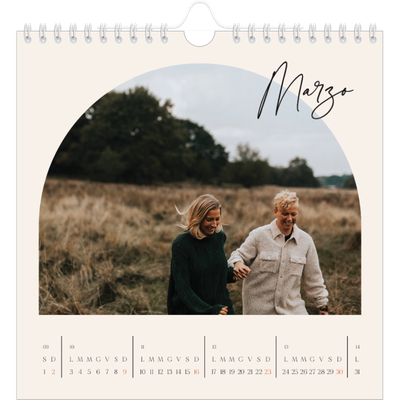 Calendari quadrati — Ricordi ad arco [Marzo]
