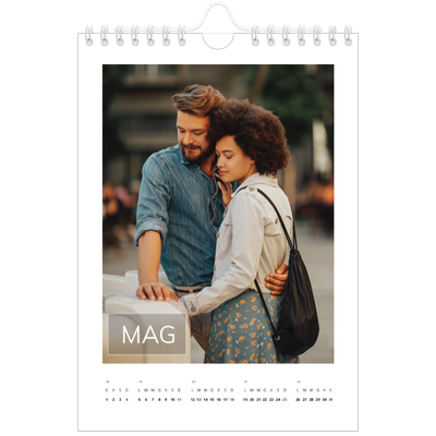 Calendario fotografico A5 — Data in sovraimpressione [copertina]