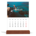 Calendario con supporto in legno verticale  — Fuga infinita [Febbraio]