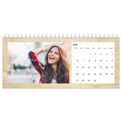 Calendari da tavolo — Legno [Aprile]