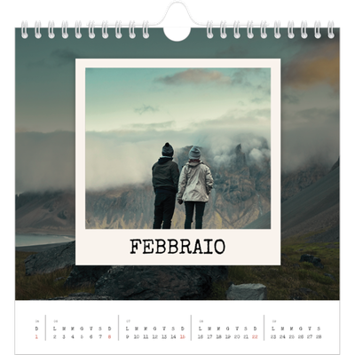 Calendari quadrati — La selezione ritratti [Febbraio]