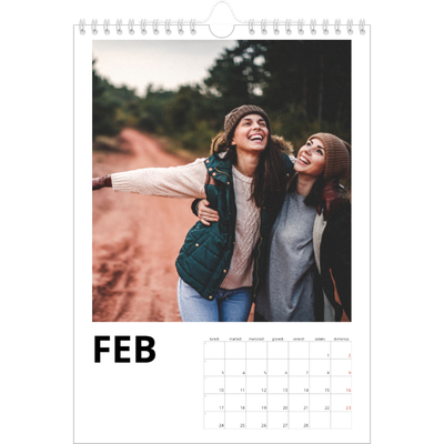 Calendario personalizzato A4 — White space [Febbraio]