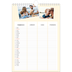 Calendario famiglia A4 verticale — Calendario moderno - Famiglia di 3 [Febbraio]
