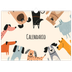 Calendario A3 orizzontale  — Zampette di cane e scarabocchi [copertina]