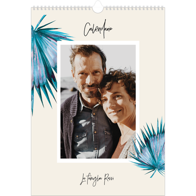 Calendario A3 verticale — Fiori dipinti [copertina]