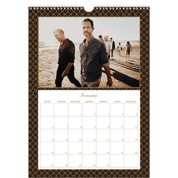 Calendario personalizzato A3 — Monocromatico vintage