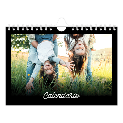 Calendario fotografico A5 — Minimale nero [copertina]