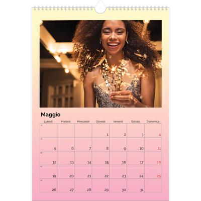 Calendario A3 verticale — Tonalità pastello [copertina]