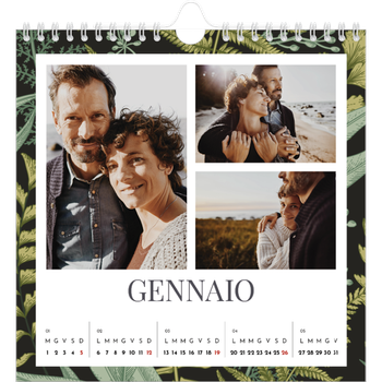 Calendario Fotografico Quadrato — Carta da parati floreale