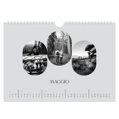 Calendario fotografico A4 — La strada aperta [copertina]