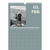 Calendario personalizzato A4 — Contemporaneo [Febbraio]