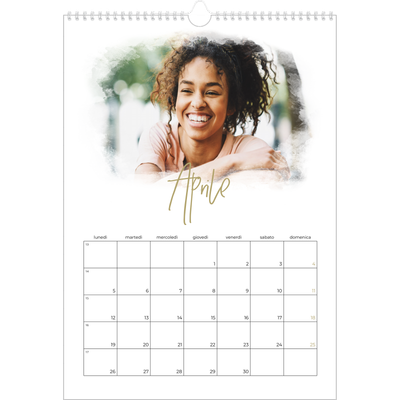 Calendario A3 verticale — Effetti fotografici [Aprile]
