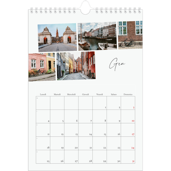 Calendario personalizzato A4 — Soggiorno in città