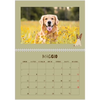 Calendario A4 Doppio — Cucciolo giocherellone [copertina]