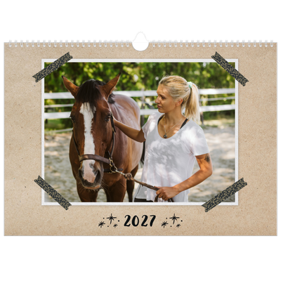 Calendario A3 orizzontale  — Nastro adesivo artigianale [copertina]
