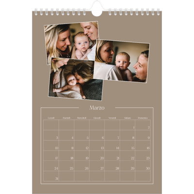 Calendario personalizzato A4 — Ricordi artigianali [Marzo]