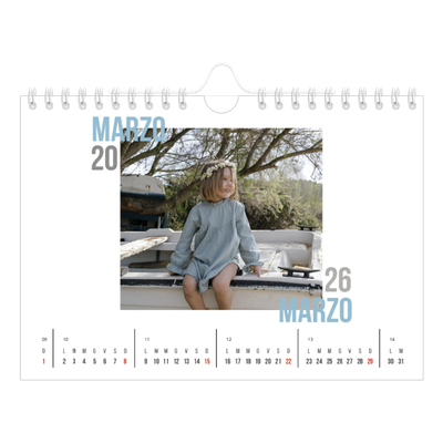 Calendario fotografico A5 — Tipo di coppia [Marzo]