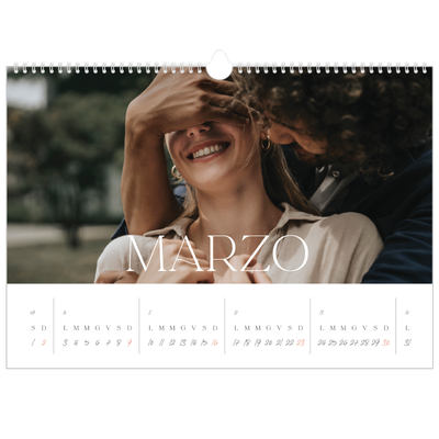 Calendario A3 orizzontale  — Più grande della vita [Marzo]