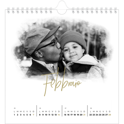 Calendari quadrati — Effetti fotografici [Febbraio]