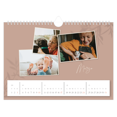 Calendario fotografico A4 — Con i piedi per terra [Marzo]