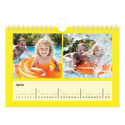 Calendario fotografico A5 — Luminoso e vivace [Aprile]
