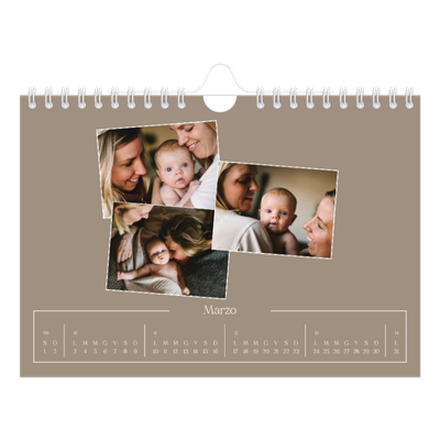 Calendario fotografico A5 — Ricordi artigianali [Marzo]