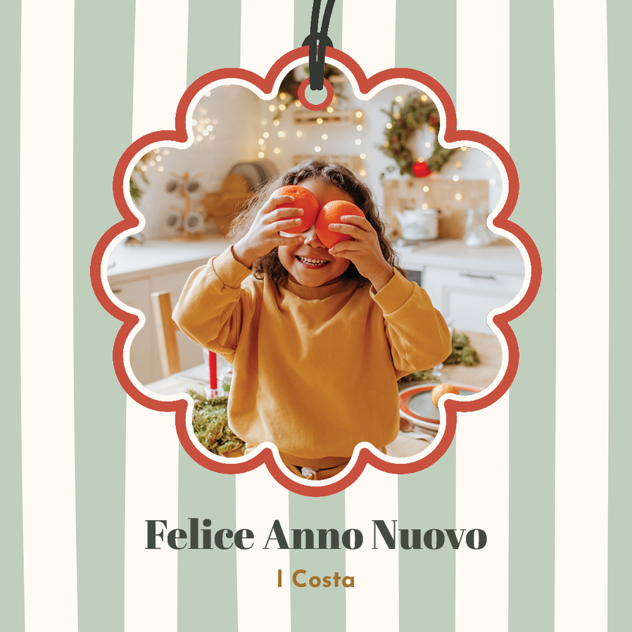 Biglietti — Righe verde acqua