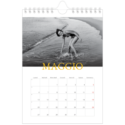 Calendario fotografico A5 — Stile tradizionale [copertina]