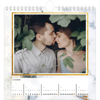 Calendario Fotografico Quadrato — Albero fotografico d'oro