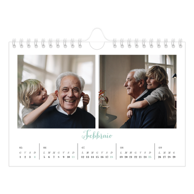 Calendario fotografico A5 — Ciao mondo [Febbraio]