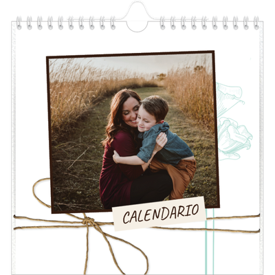 Calendari quadrati — Carta da regalo floreale [copertina]