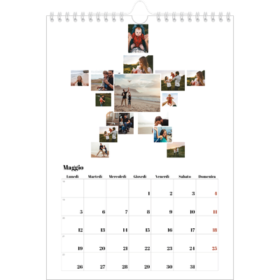 Calendario personalizzato A4 — Forme di collage [copertina]