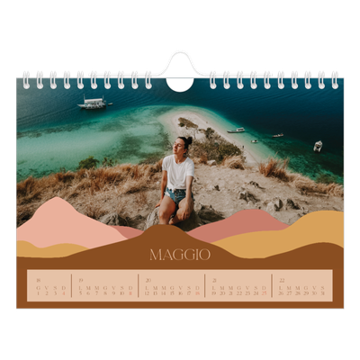 Calendario fotografico A5 — Montagne [copertina]