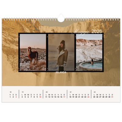Calendario A3 orizzontale  — Avventura [copertina]