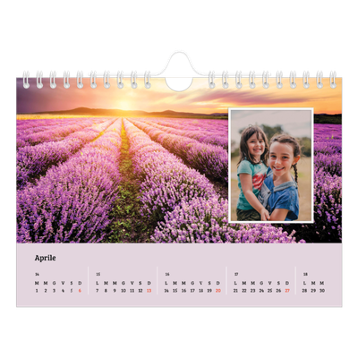 Calendario fotografico A5 — Quattro stagioni [Aprile]