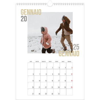 Calendario personalizzato A3 — Tipo di coppia