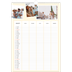 Calendario famiglia A3 verticale — Calendario Moderno - Famiglia di 5 [Marzo]