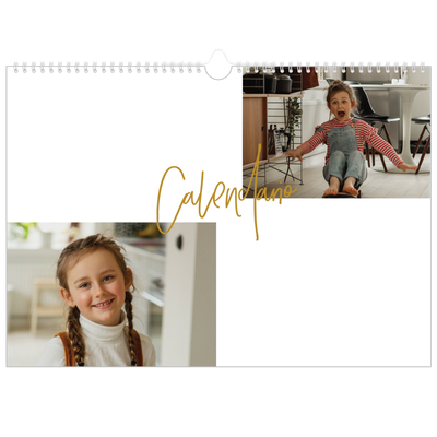 Calendario A3 orizzontale  — Ghirlanda d'oro [copertina]