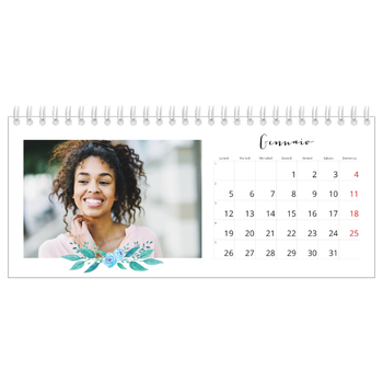 Calendario Fotografico da Tavolo — Illustrazioni floreali