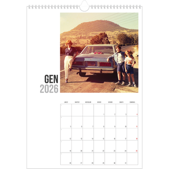 Calendario personalizzato A3 — Testo abbreviato