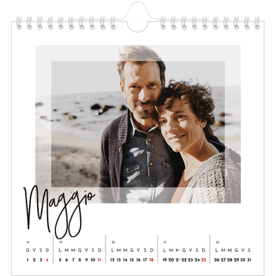 Calendari quadrati — Cornice trasparente [copertina]