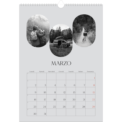 Calendario A3 verticale — La strada aperta [Marzo]