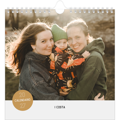 Calendari quadrati — Adesivo fotografico [copertina]