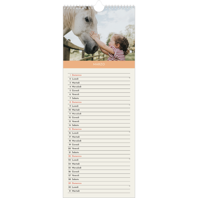 Calendario da cucina  — Capitoli pastello [Marzo]