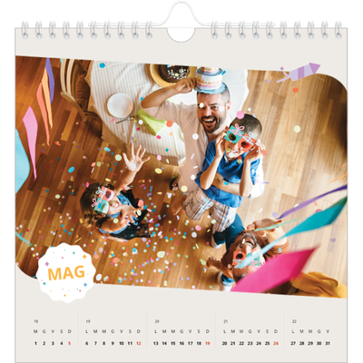 Calendari quadrati — Compleanno iconico [copertina]