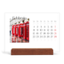 Calendario con supporto in legno orizzontale  — Il mio diario di viaggio [Febbraio]