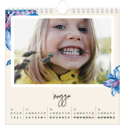 Calendari quadrati — Fiori dipinti [copertina]