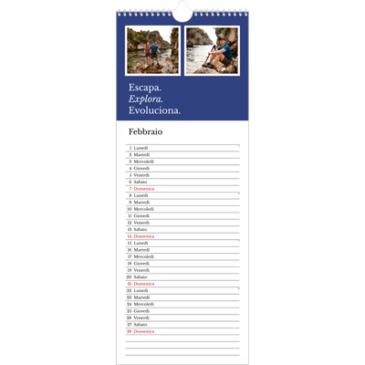 Calendario da cucina  — Terra editoriale [Febbraio]