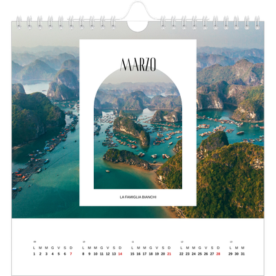 Calendari quadrati — L'arco aperto [Marzo]