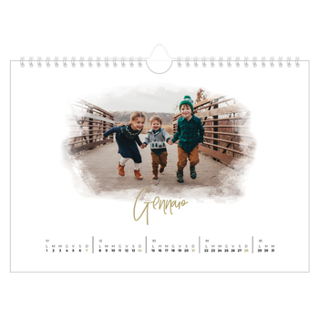 Calendario Fotografico A4 Orizzontale — Effetti fotografici